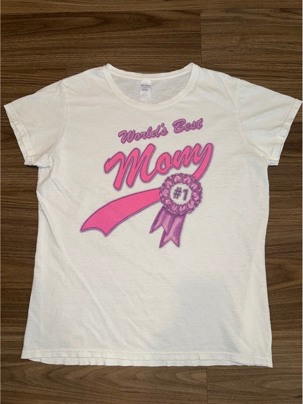 Vintage 90’s “World’s Best Mom” Graphic Tshirt Women’s Large #WB4617